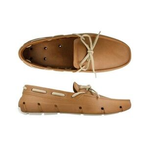 Tucket Giller, Cognac & Vanilla Deck Shoe, Men Size 9, Odor Resistant, Loafer